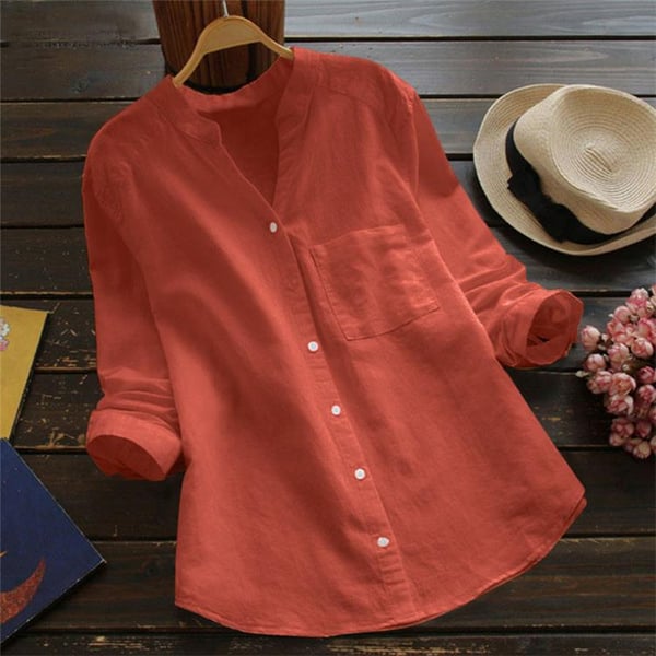 Mia  | Long Sleeve Linen Shirt