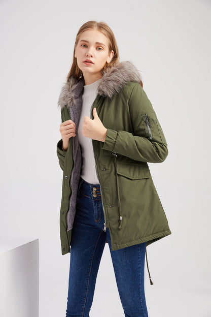 PETA - Faux Fur Hooded Parka Jacket