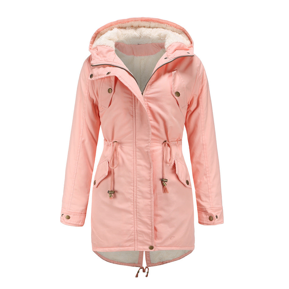 HAZEL - Casual Drawstring Hooded Jacket