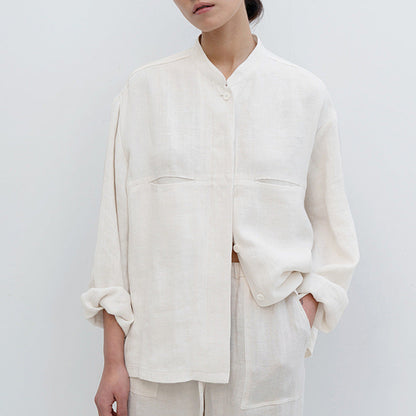 SAND - Linen Oversized Shirt