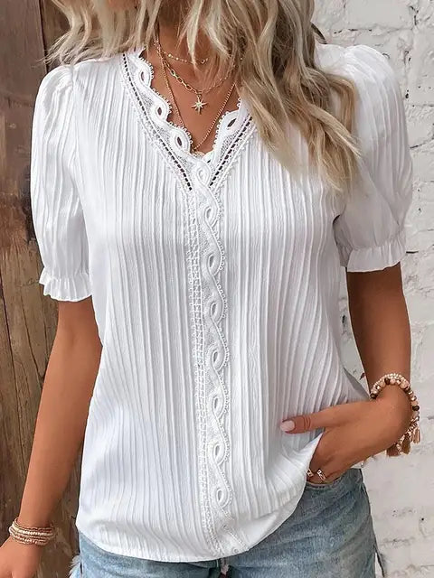 Madeline | Elegant V-neck Shirt