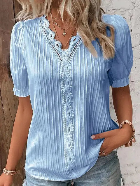 Madeline | Elegant V-neck Shirt