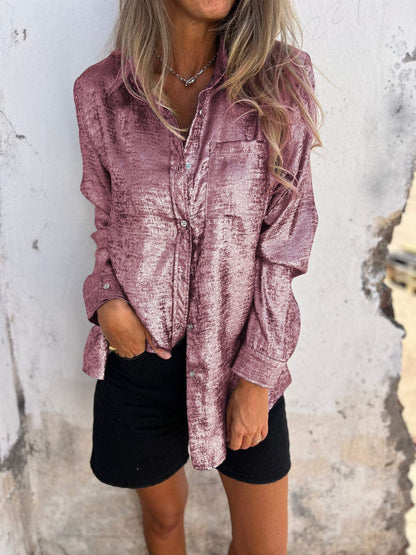 Mariam - Metallic Blouse