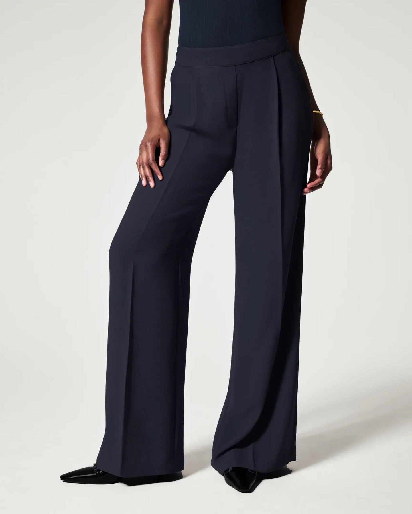 RUBY - Pleated Wide Leg Trousers