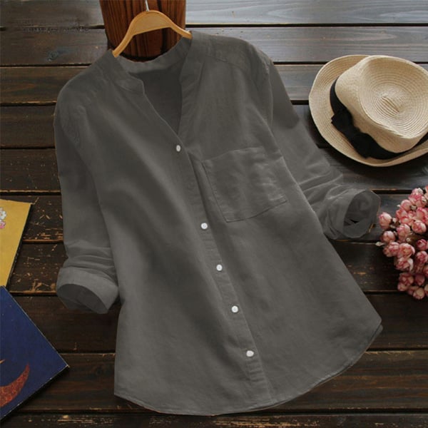 Mia  | Long Sleeve Linen Shirt