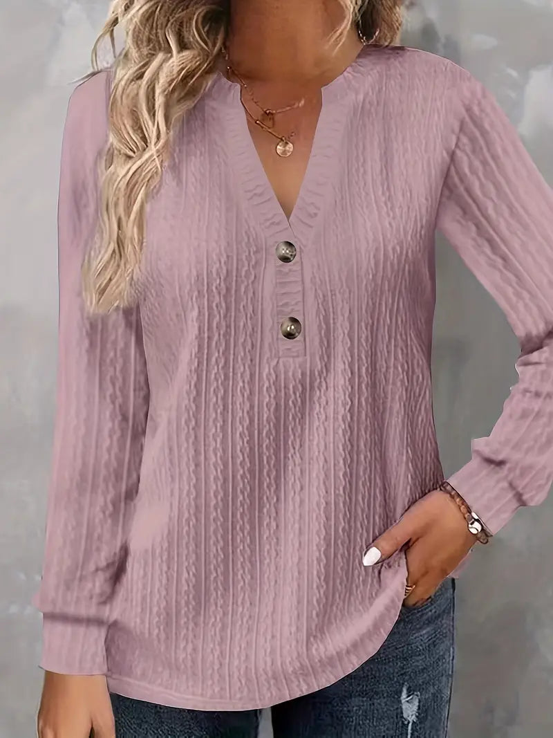 Kinsley | Long Sleeve V-Neck Sweater