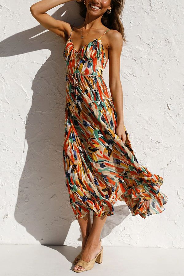 Thessaly | Colorful midi dress