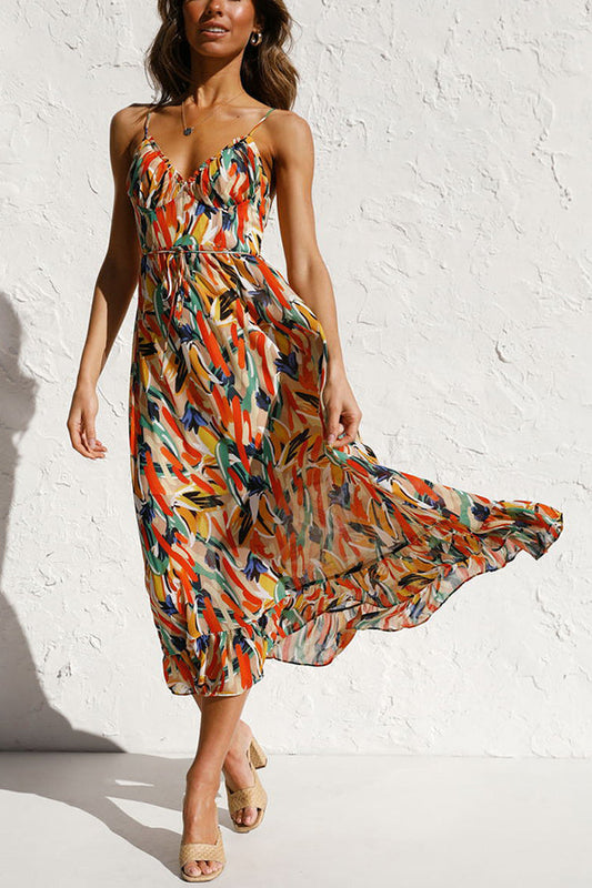 Thessaly | Colorful midi dress