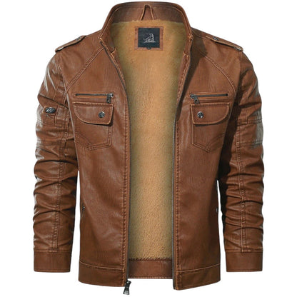 'Thunder Thrive' Leather Jacket