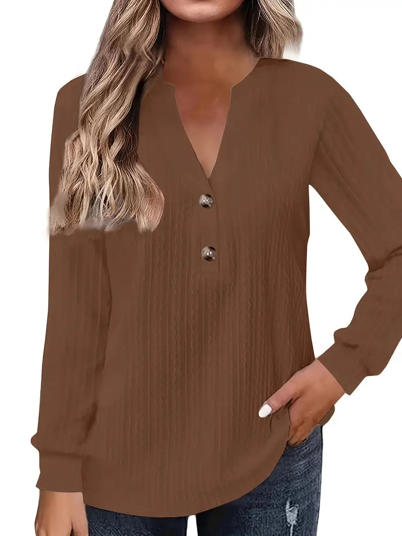 Kinsley | Long Sleeve V-Neck Sweater