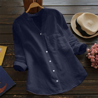 Mia  | Long Sleeve Linen Shirt