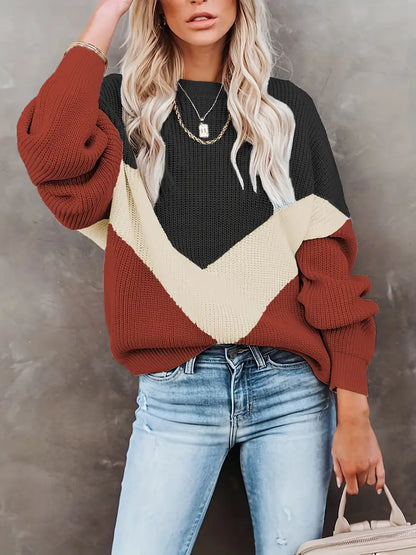 Talia | Crew Neck Pullover Sweater