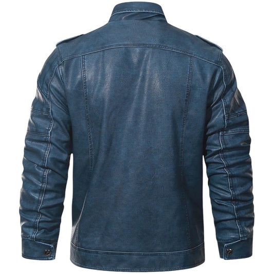 'Thunder Thrive' Leather Jacket