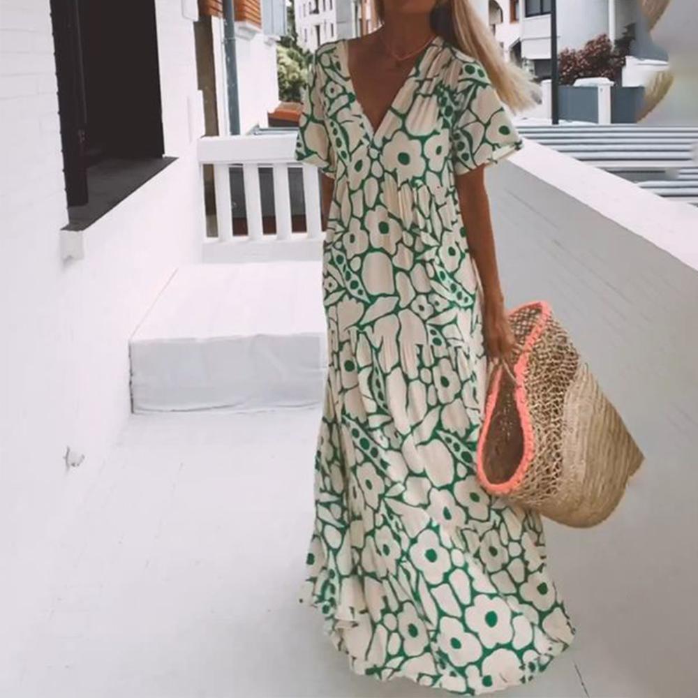 Elodie | Maxi Dress with Short Sleeves