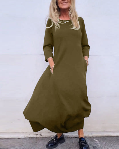 Mia - Long sleeve vintage dress