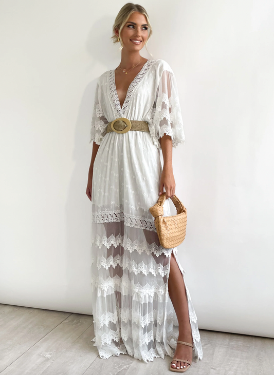 Reanna - Stylish Maxi Lace Summer Dress