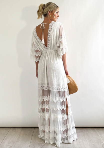 Reanna - Stylish Maxi Lace Summer Dress