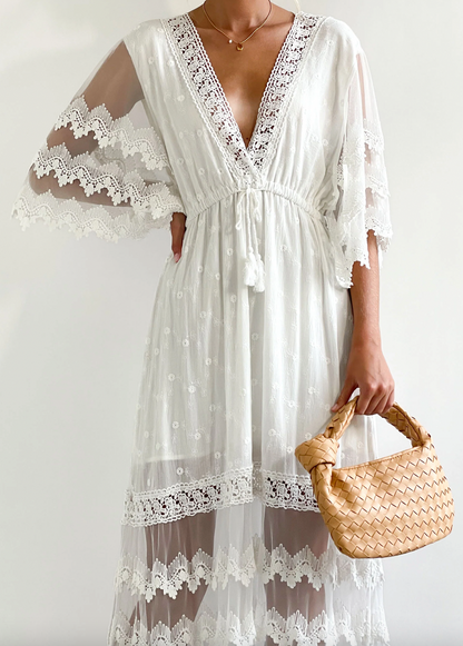 Reanna - Stylish Maxi Lace Summer Dress