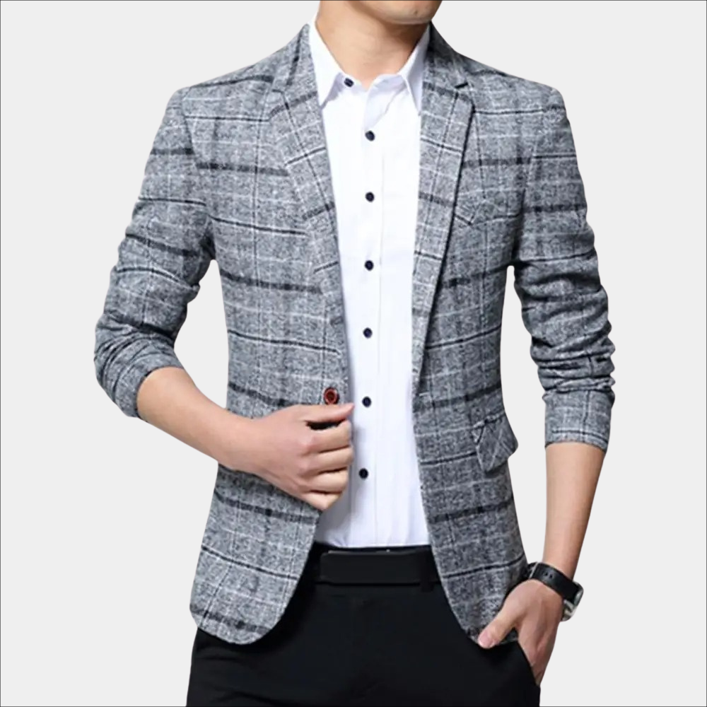 Alian - Casual checkered men's blazer