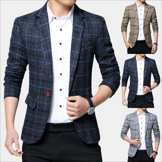 Alian - Casual checkered men's blazer