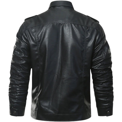 'Thunder Thrive' Leather Jacket