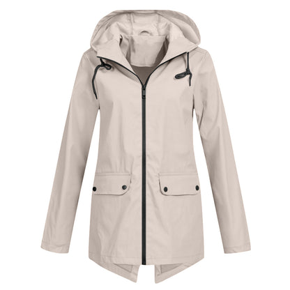 Francine | Long hooded raincoat