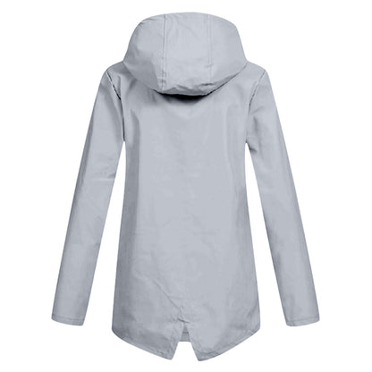 Francine | Long hooded raincoat