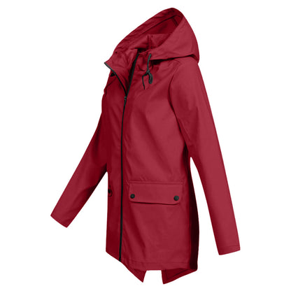 Francine | Long hooded raincoat