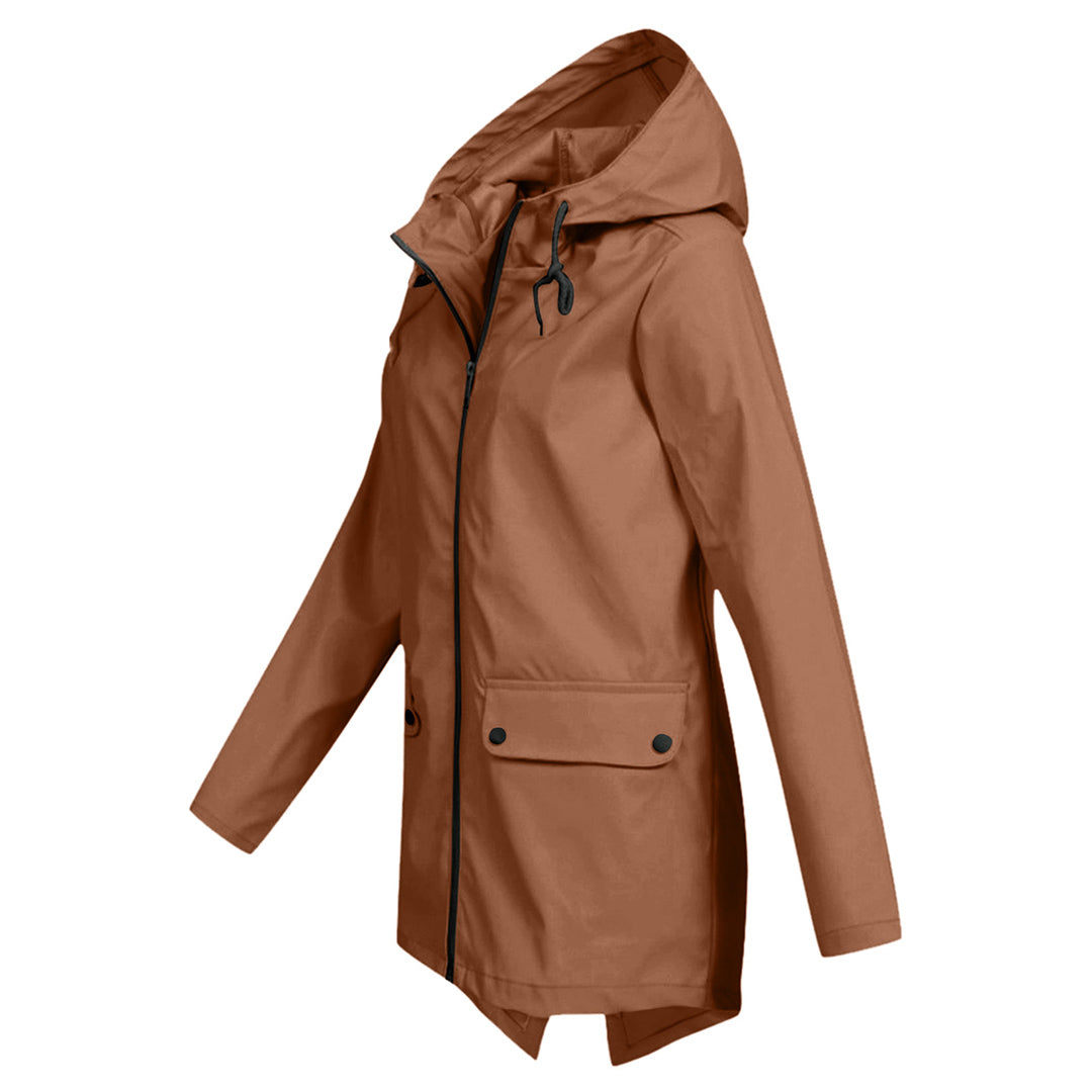 Francine | Long hooded raincoat