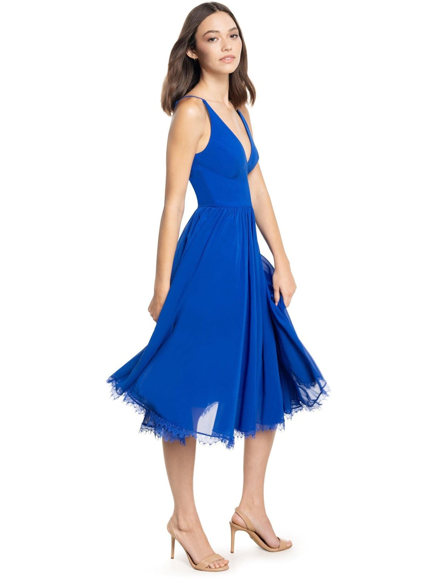 Chiffon A-Line V-Neck Sleeveless-Dress-GD101927