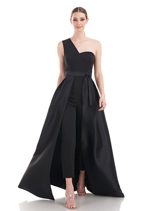 Satin A-Line One Shoulder Sleeveless-Dress-GD101943