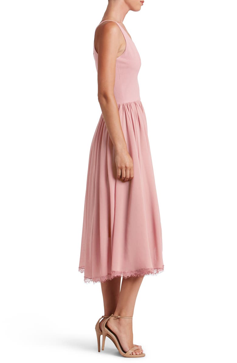 Chiffon A-Line V-Neck Sleeveless Dress-GD102224