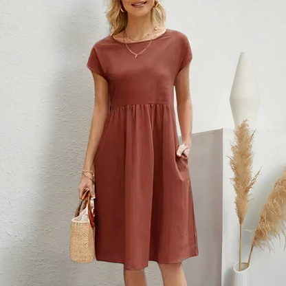 Serenity | Knee-length Dress with Pockets