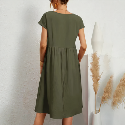 Serenity | Knee-length Dress with Pockets