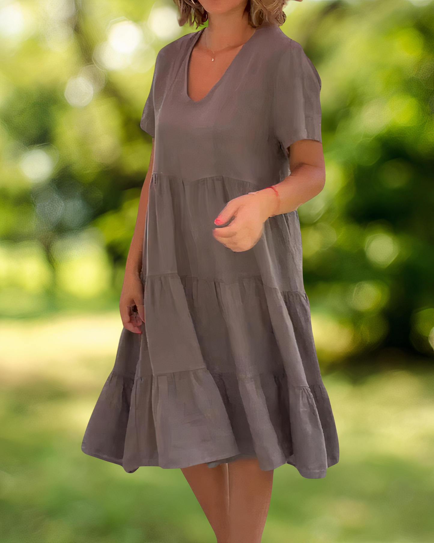 Jeanna | Cotton-linen Dress