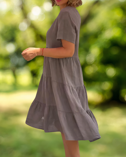 Jeanna | Cotton-linen Dress