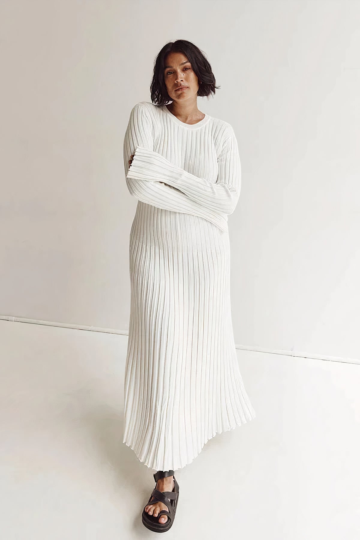 Alena | Ribbed Knit Dress