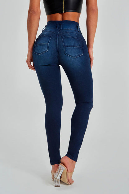 SUTTON - High-Waisted Skinny Jeans