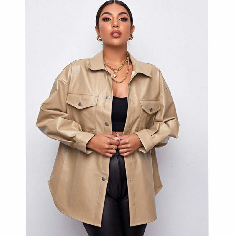 LEAF  - Urban Edge Vegan Leather Overshirt