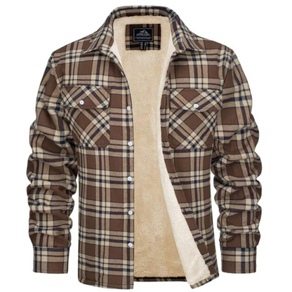 Eamon | Fleece-lined Plaid Jacket