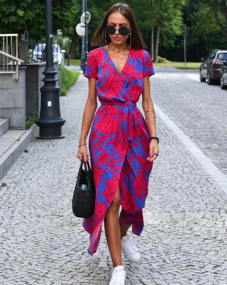 Scarlett - Floral Print Summer Dress