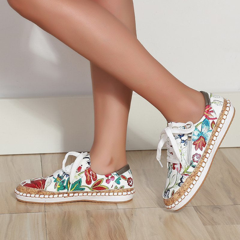 GAIA - Floral Print Women's Sneakers