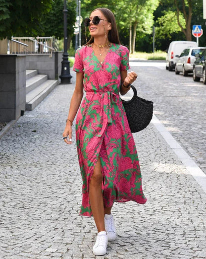 Scarlett - Floral Print Summer Dress