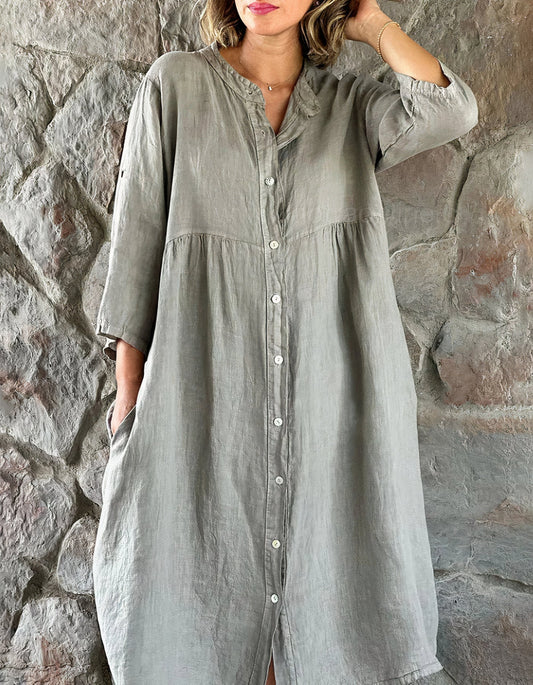 Klara | Cotton and linen dress