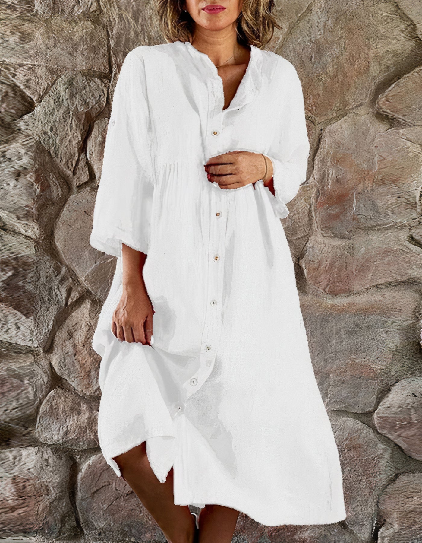 Klara | Cotton and linen dress