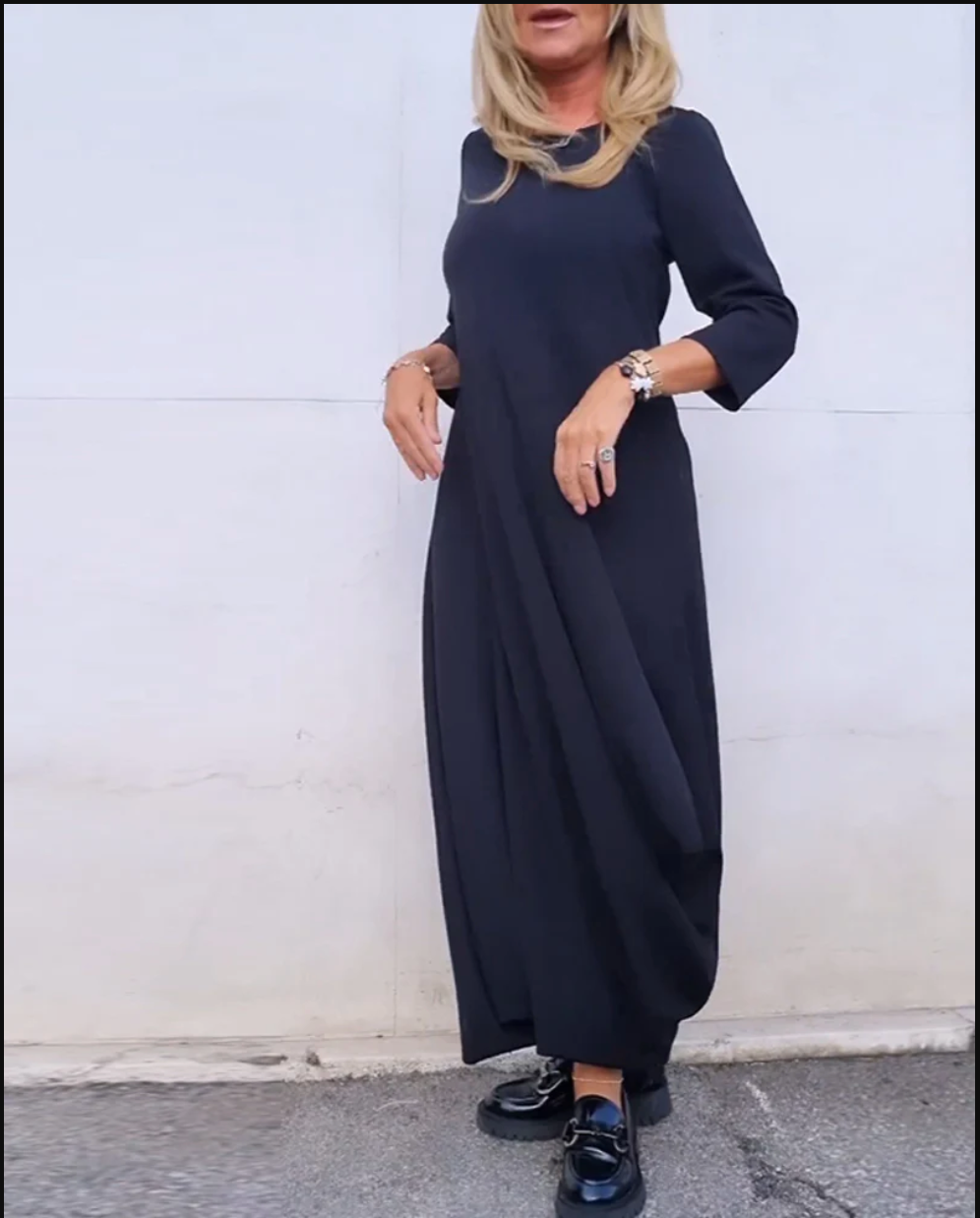 Mia - Long sleeve vintage dress