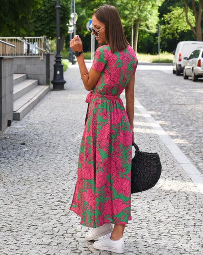 Scarlett - Floral Print Summer Dress