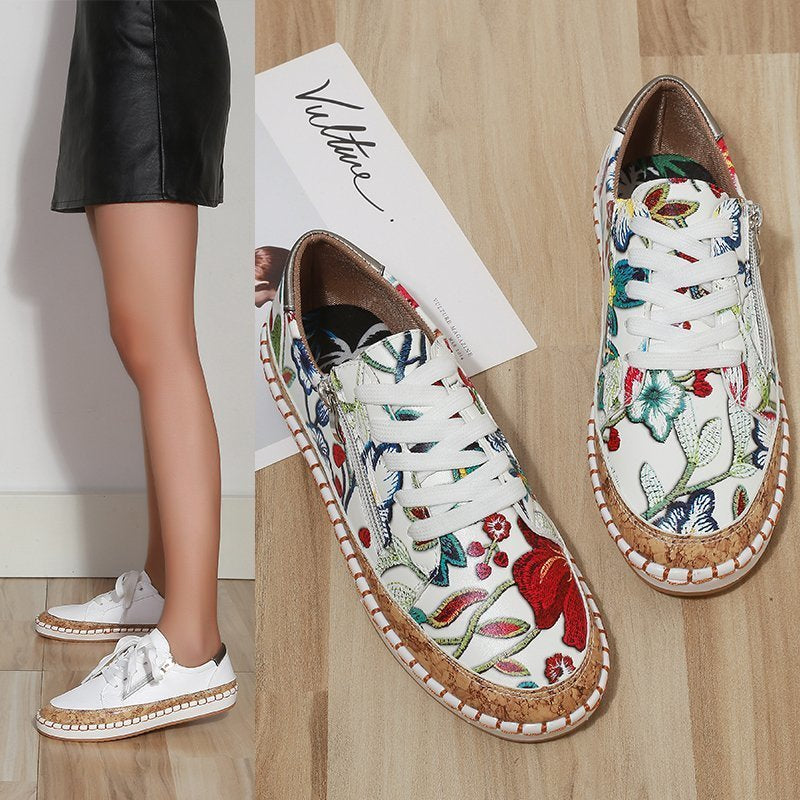 GAIA - Floral Print Women's Sneakers