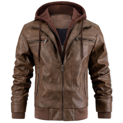 Salman | Men's Leather Jacket Brown