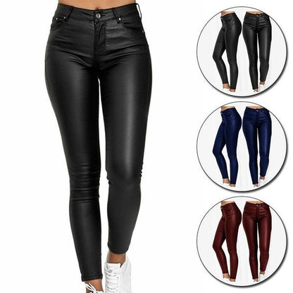 ZAYA - Faux Leather Stretch Pants